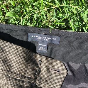Plaid banana republic women trousers